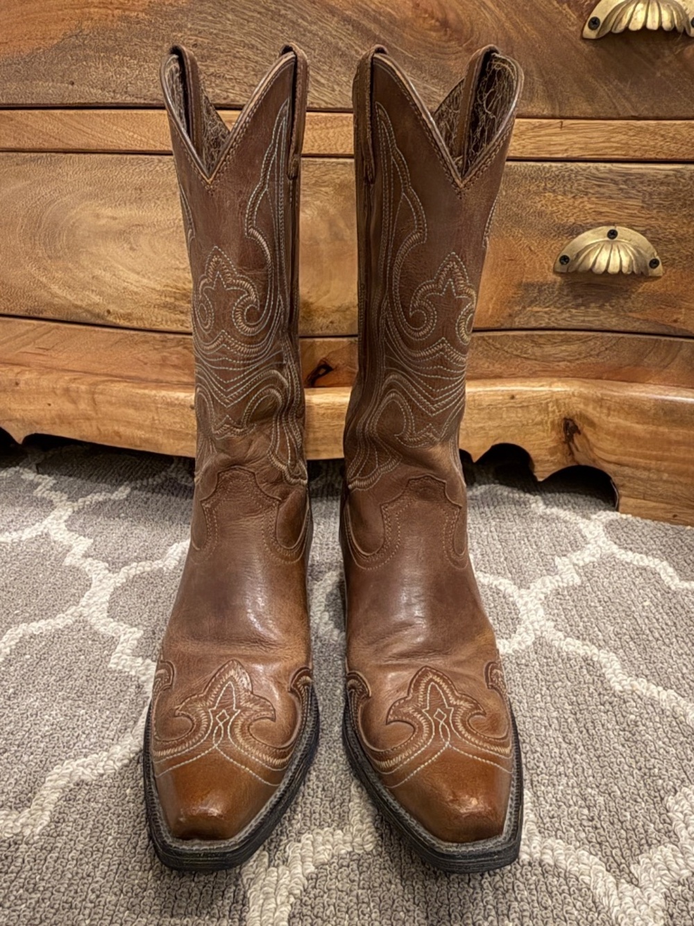 Ariat Round Up Wingtip Western Boots